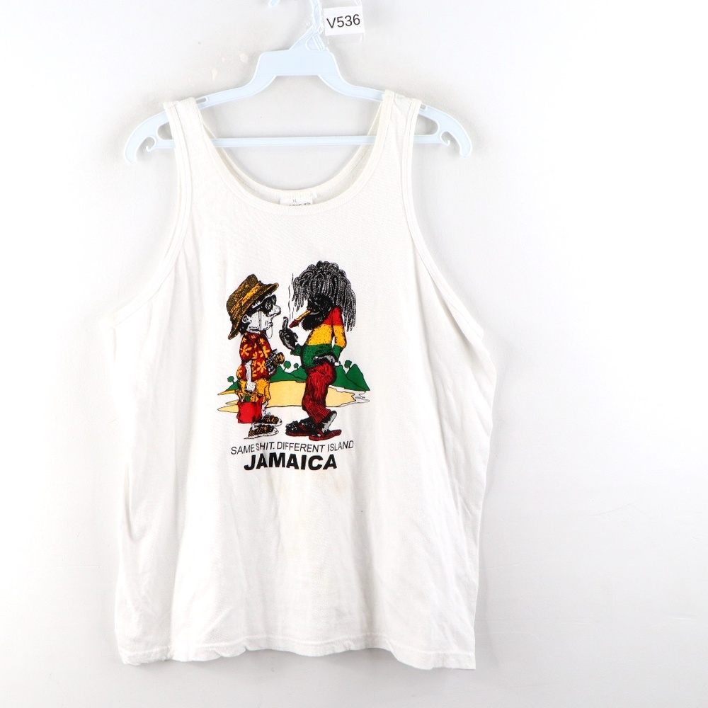 Vintage 90s Shit Different Island Jamaica Tank Top